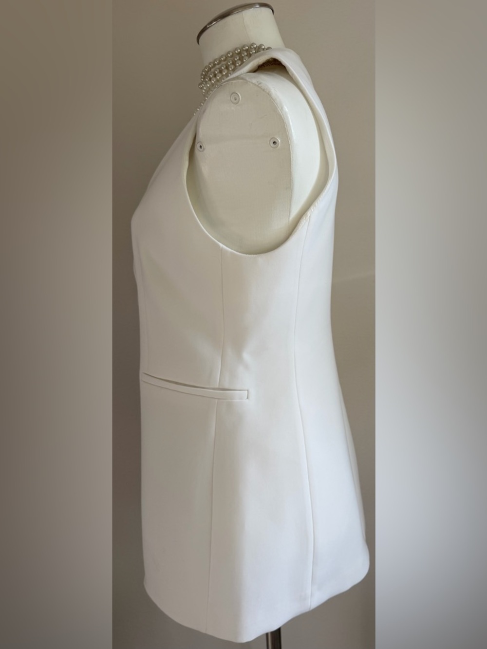 Zara white Vest Sz M - Picture 4 of 6
